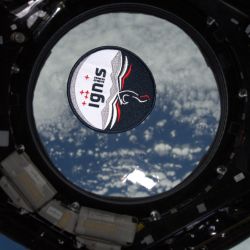 Zdjęcie patcha misji IGNIS na ISS.