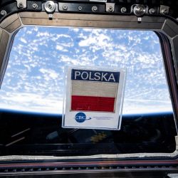 Zdjęcie oryginalnej naszywki z misji gen. Mirosława Hermaszewskiego na ISS.